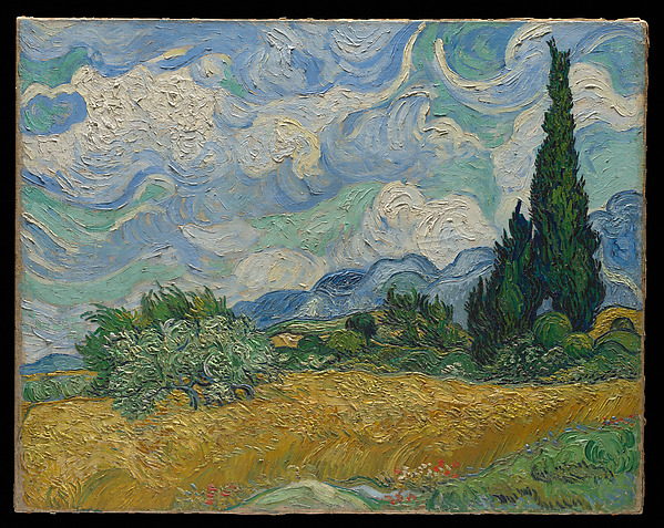 PLACEHOLDER: Wheat Field with Cypresses