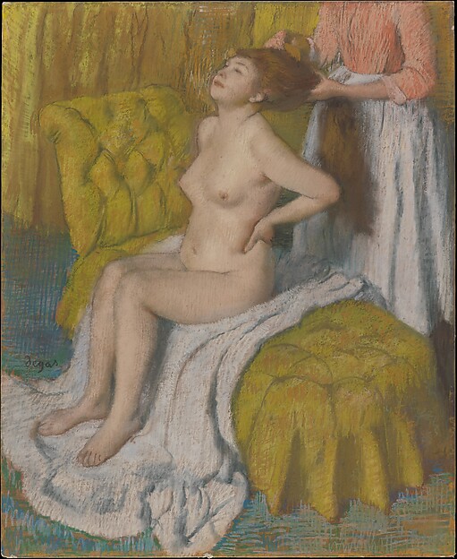 PLACEHOLDER: Woman Having Her Hair Combed